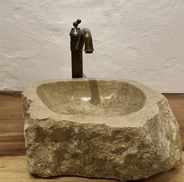 Håndvask natursten ONYX - BRUNLIGE - HVIDE NUANCER